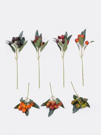 Artificial Flower 17*17*46cm Wild Fruit Single Stem GS-63625025-02 2025Dec 3,000+ sqm showroom with thousands of artificial flowers, plants & trees ready for global sourcing.