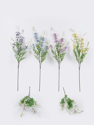 Artificial Flower 18*18*78cm Lavender *5 single stem GS-58225010-Z1 2025Dec 3,000+ sqm showroom with thousands of artificial flowers, plants & trees ready for global sourcing.
