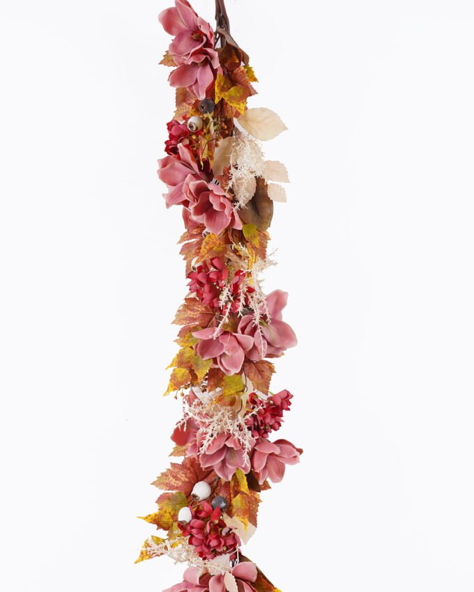 Artificial Plant 24*24*180cm Magnolia Hydrangea garland GS-27925039 2025Nov YeahFlower is one of Chinese leading OEM manufacturers and exporters , supplying the silk flowers, wholesale artificial trees