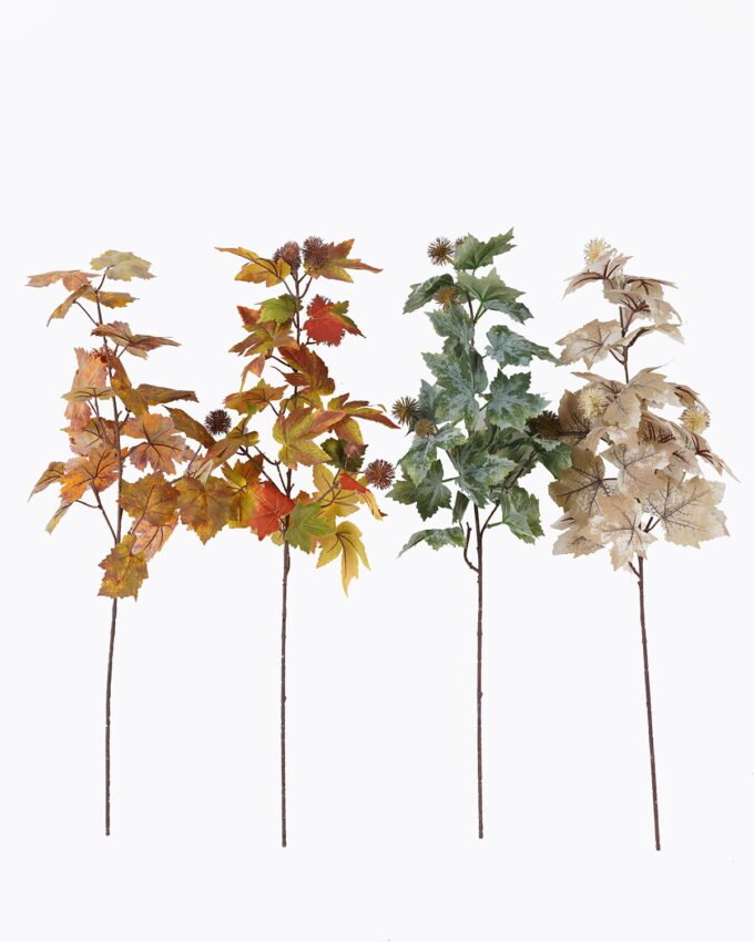 Artificial Plant 23*23*78cm Maple Leaf Fruit single stem GS-27925041 2025Nov YeahFlower is one of Chinese leading OEM manufacturers and exporters , supplying the silk flowers, wholesale artificial trees