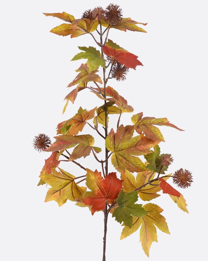 Artificial Plant 23*23*78cm Maple Leaf Fruit single stem GS-27925041 2025Nov YeahFlower is one of Chinese leading OEM manufacturers and exporters , supplying the silk flowers, wholesale artificial trees