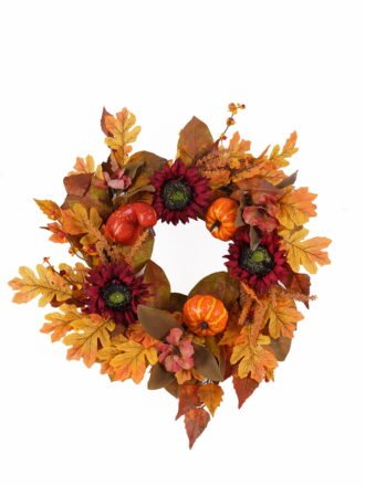 Artificial Flower 26*26*40cm Sunflower pumpkin bush GS-27925032 2025Nov 3,000+ sqm showroom with thousands of artificial flowers, plants & trees ready for global sourcing.