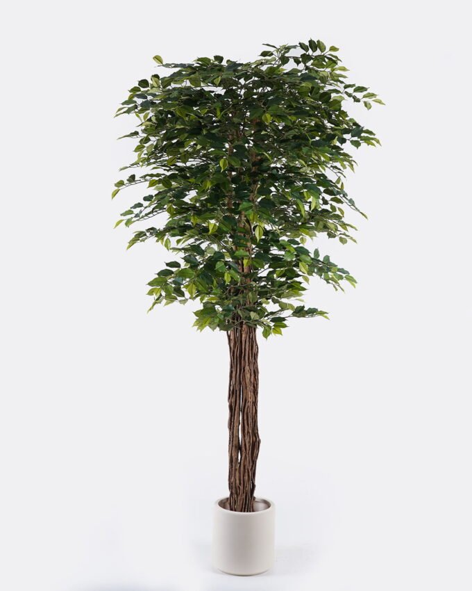 Artificial Tree 85*85*180cm Banyan in PP pot/2436 lvs/Real tree trunk GS-30625009 2025Nov YeahFlower is one of Chinese leading OEM manufacturers and exporters , supplying the silk flowers, wholesale artificial trees