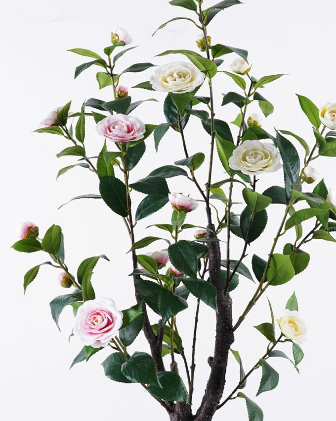 Artificial Tree 45*45*120cm Camellia tree in pp pot GS-46725050-W1 2025Nov YeahFlower is one of Chinese leading OEM manufacturers and exporters , supplying the silk flowers, wholesale artificial trees