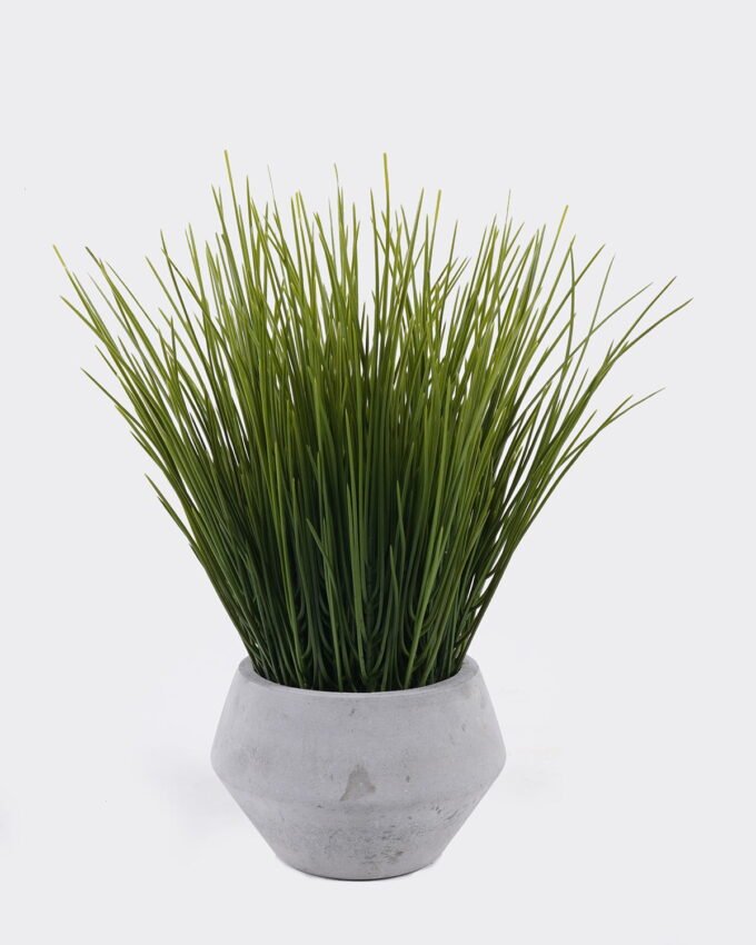 Artificial succulent 20*20*30cm Grass in Cement pot GS-02225011 2025SEP YeahFlower is one of Chinese leading OEM manufacturers and exporters , supplying the silk flowers, wholesale artificial trees