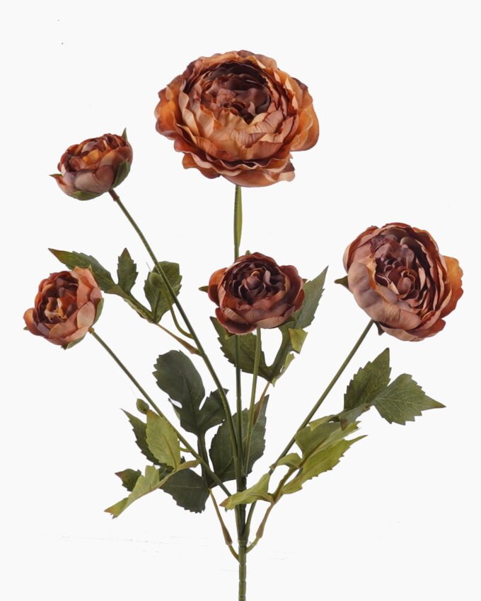 Artificial Flower 13*13*62cm Autumn Ranunculus *5 singel stem GS-58823030C-O1 2026Apr YeahFlower is one of Chinese leading OEM manufacturers and exporters , supplying the silk flowers, wholesale artificial trees