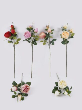 Artificial Flower 20*12*62cm Chinese rose *2 single stem GS-58825044-P1 2026Apr 3,000+ sqm showroom with thousands of artificial flowers, plants & trees ready for global sourcing.