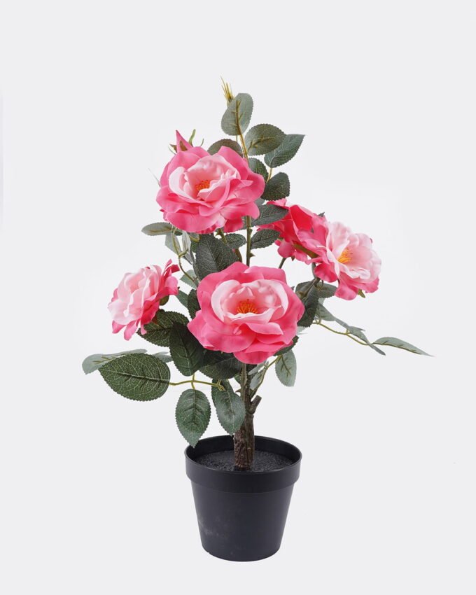Artificial Flower 30*20*45cm Chinese rose in PP pot GS-73325013 2026May 3,000+ sqm showroom with thousands of artificial flowers, plants & trees ready for global sourcing.