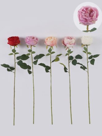 Artificial Flower 18*8*62cm Chinese rose single stem GS-58825050-P2 2026Apr 3,000+ sqm showroom with thousands of artificial flowers, plants & trees ready for global sourcing.