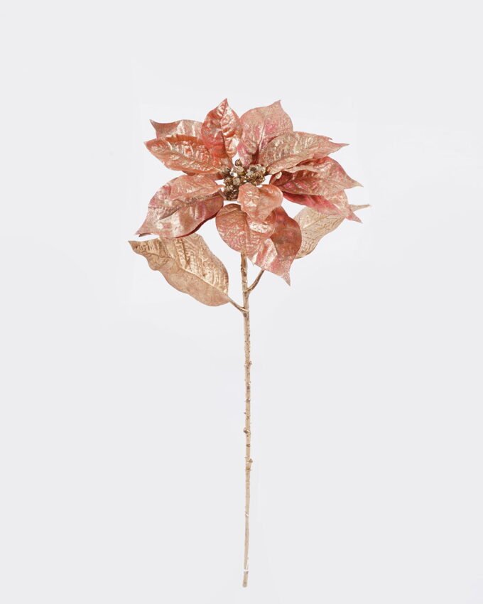 Artificial Flower 17*10*55cm Christmas flower single stem GS-15425074-R1 2026Mar YeahFlower is one of Chinese leading OEM manufacturers and exporters , supplying the silk flowers, wholesale artificial trees