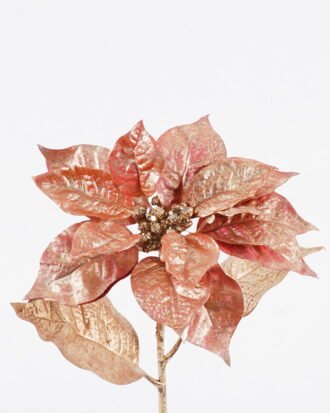 Artificial Flower 17*10*55cm Christmas flower single stem GS-15425074-R1 2026Mar YeahFlower is one of Chinese leading OEM manufacturers and exporters , supplying the silk flowers, wholesale artificial trees