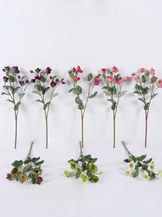 Artificial Flower 25*8*52.5cm Christmas rose single stem GS-14525039-P2 2026Mar 3,000+ sqm showroom with thousands of artificial flowers, plants & trees ready for global sourcing.