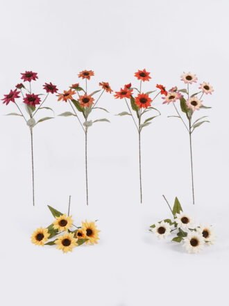 Artificial Flower 30*20*45cm Chinese rose in PP pot GS-73325013-P3 2026May 3,000+ sqm showroom with thousands of artificial flowers, plants & trees ready for global sourcing.