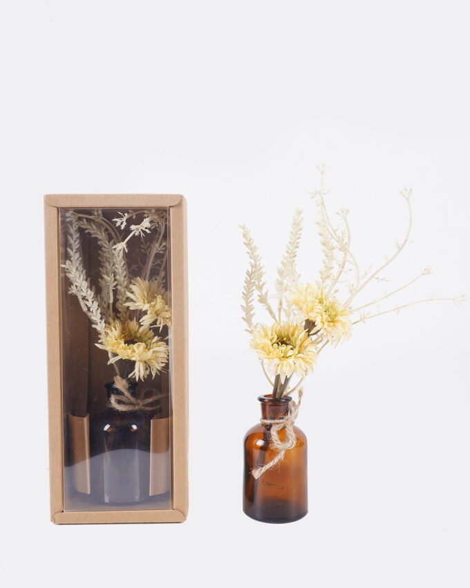 Artificial Flower 11*11*27cm Chrysanthemum in PaPer wrap pot GS-57925024CT 2026Apr YeahFlower is one of Chinese leading OEM manufacturers and exporters , supplying the silk flowers, wholesale artificial trees