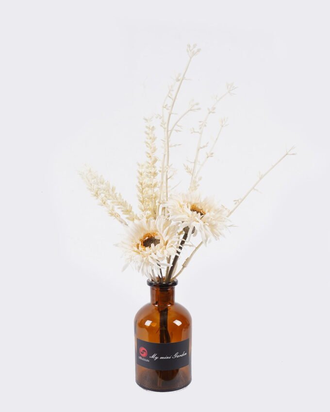 Artificial Flower 15*15*27cm Chrysanthemum in glass bottle GS-57925010 2026Apr YeahFlower is one of Chinese leading OEM manufacturers and exporters , supplying the silk flowers, wholesale artificial trees