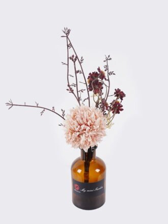 Artificial Flower 15*15*25cm Rose in glass bottle GS-57925012 2026Apr 3,000+ sqm showroom with thousands of artificial flowers, plants & trees ready for global sourcing.