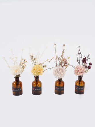 Artificial Flower 15*15*25cm Chrysanthemum in glass bottle GS-57925011-P2 2026Apr 3,000+ sqm showroom with thousands of artificial flowers, plants & trees ready for global sourcing.