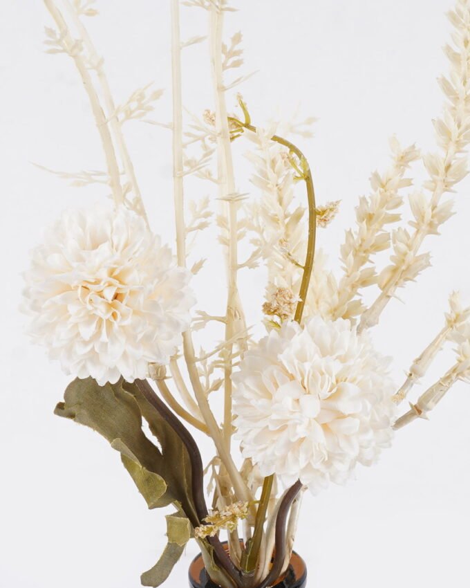 Artificial Flower 15*15*25cm Chrysanthemum in glass bottle GS-57925013-W1 2026Apr YeahFlower is one of Chinese leading OEM manufacturers and exporters , supplying the silk flowers, wholesale artificial trees