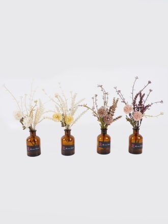 Artificial Flower 15*15*25cm Chrysanthemum in glass bottle GS-57925013-W1 2026Apr 3,000+ sqm showroom with thousands of artificial flowers, plants & trees ready for global sourcing.