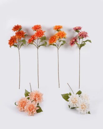 Artificial Flower 22*18*74cm Dahlia *3 single stem GS-73325017AUT 2026May 3,000+ sqm showroom with thousands of artificial flowers, plants & trees ready for global sourcing.