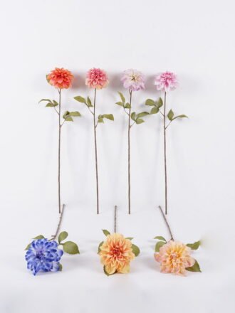 Artificial Flower 18*18*73cm Dahlia single stem GS-14525054-O1 2026Mar 3,000+ sqm showroom with thousands of artificial flowers, plants & trees ready for global sourcing.