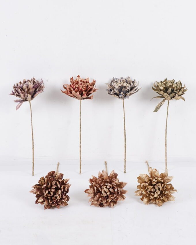 Artificial Flower 13*13*34cm Dahlia single stem GS-15425064 2026Mar YeahFlower is one of Chinese leading OEM manufacturers and exporters , supplying the silk flowers, wholesale artificial trees
