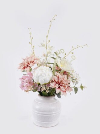 Artificial Flower 30*30*48cm Peony and dahlia in Paper pulp pot GS-06925040 2026Mar 3,000+ sqm showroom with thousands of artificial flowers, plants & trees ready for global sourcing.