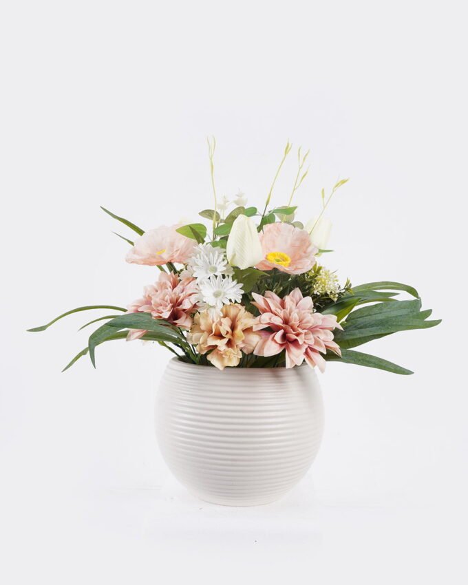 Artificial Flower 38*35*44cm Dahlia tulip in PP pot GS-06925036 2026Mar YeahFlower is one of Chinese leading OEM manufacturers and exporters , supplying the silk flowers, wholesale artificial trees