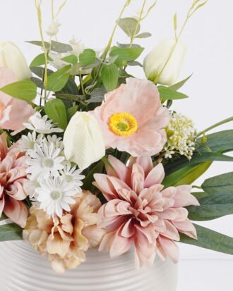 Artificial Flower 38*35*44cm Dahlia tulip in PP pot GS-06925036 2026Mar YeahFlower is one of Chinese leading OEM manufacturers and exporters , supplying the silk flowers, wholesale artificial trees