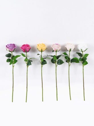 Artificial Flower 13*7*48cm Finland Rose single stem/moist real touch GS-46125007-P3 2026Apr 3,000+ sqm showroom with thousands of artificial flowers, plants & trees ready for global sourcing.