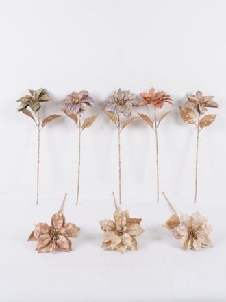 Artificial Flower 20*10*70cm Christmas flower single stem GS-15425073-Z2 2026Mar 3,000+ sqm showroom with thousands of artificial flowers, plants & trees ready for global sourcing.