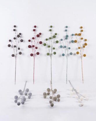 Artificial Flower 12*3*80cm Hairball branch  single stem GS-29425047 2026Apr YeahFlower is one of Chinese leading OEM manufacturers and exporters , supplying the silk flowers, wholesale artificial trees