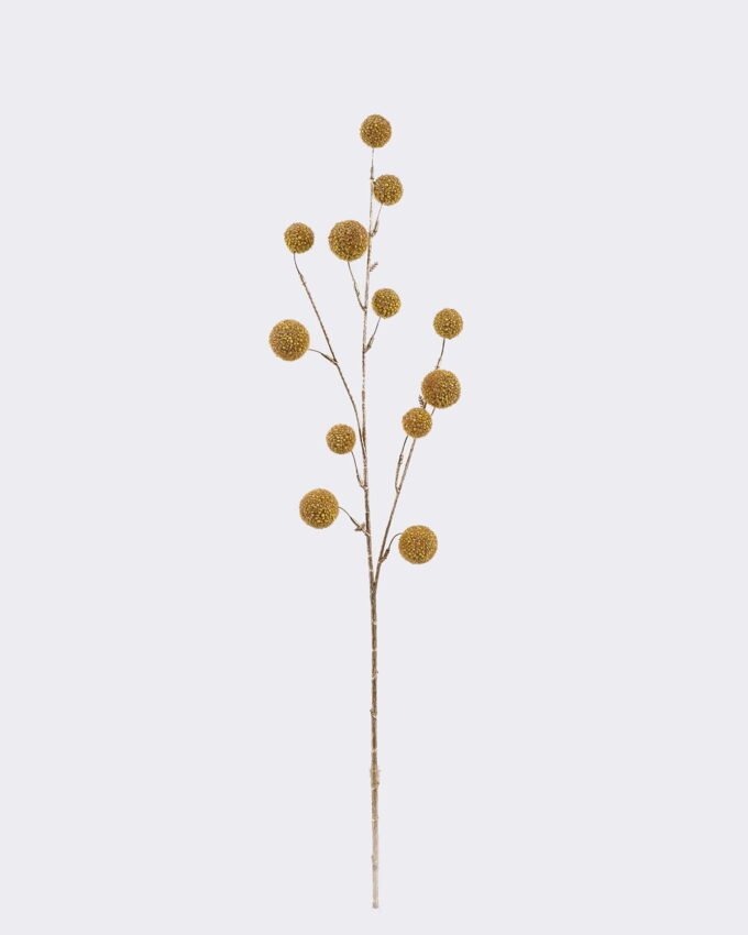 Artificial Flower 12*3*80cm Hairball branch  single stem GS-29425047 2026Apr YeahFlower is one of Chinese leading OEM manufacturers and exporters , supplying the silk flowers, wholesale artificial trees