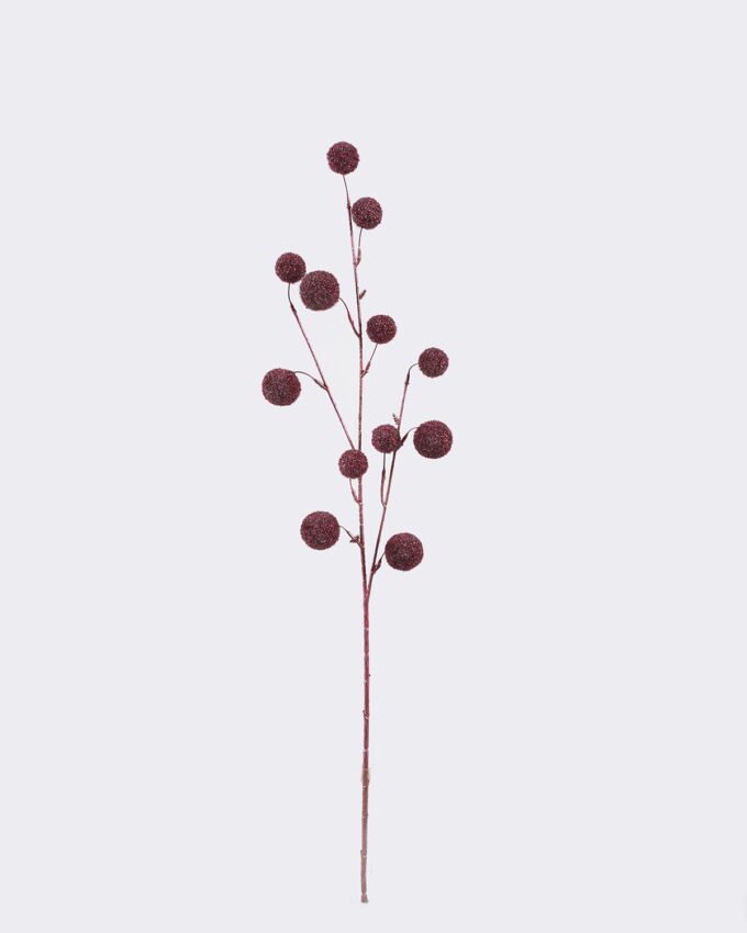 Artificial Flower 12*3*80cm Hairball branch  single stem GS-29425047 2026Apr YeahFlower is one of Chinese leading OEM manufacturers and exporters , supplying the silk flowers, wholesale artificial trees