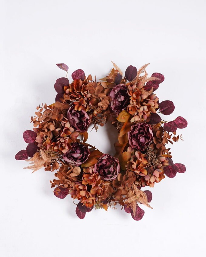 Artificial Flower 55*13*55cm Hydrangea peony maple leaf wreath GS-27925078 2026Mar YeahFlower is one of Chinese leading OEM manufacturers and exporters , supplying the silk flowers, wholesale artificial trees