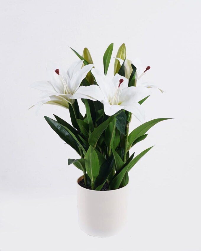 Artificial Flower 31*26*43cm Lily *6 in PP pot/45 lvs GS-30625021 2026Apr YeahFlower is one of Chinese leading OEM manufacturers and exporters , supplying the silk flowers, wholesale artificial trees