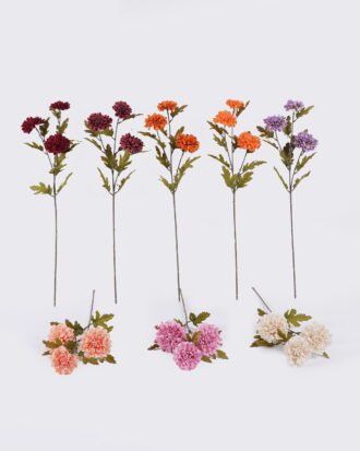 Artificial Flower 18*10*68cm Marigold *3 single stem GS-73325011AUT 2026May 3,000+ sqm showroom with thousands of artificial flowers, plants & trees ready for global sourcing.