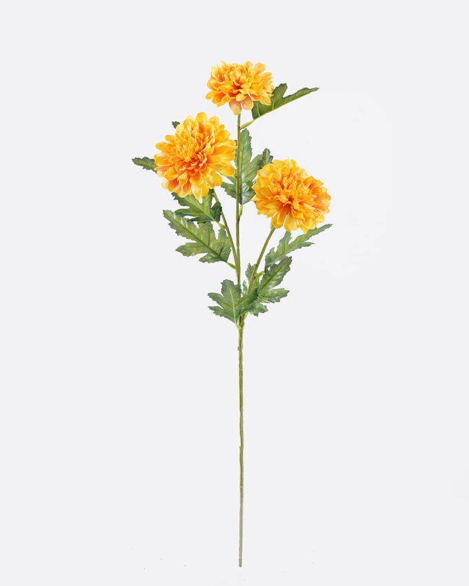 Artificial Flower 18*10*68cm Marigold *3 single stem GS-73325011AUT 2026May 3,000+ sqm showroom with thousands of artificial flowers, plants & trees ready for global sourcing.