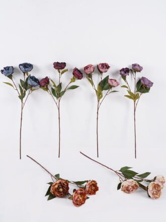 Artificial Flower 20*10*76cm Rose *3 single stem GS-27925084-Y1 2026Mar 3,000+ sqm showroom with thousands of artificial flowers, plants & trees ready for global sourcing.