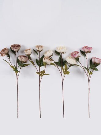 Artificial Flower 21*9*80cm Peony *3 single stem GS-27925088-W1 2026Mar 3,000+ sqm showroom with thousands of artificial flowers, plants & trees ready for global sourcing.