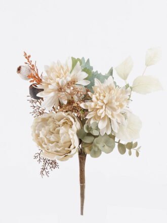 Artificial Flower 55*13*55cm Peony chrysanthemum Eucalyptus leaf wreath GS-27925075 2026Mar 3,000+ sqm showroom with thousands of artificial flowers, plants & trees ready for global sourcing.