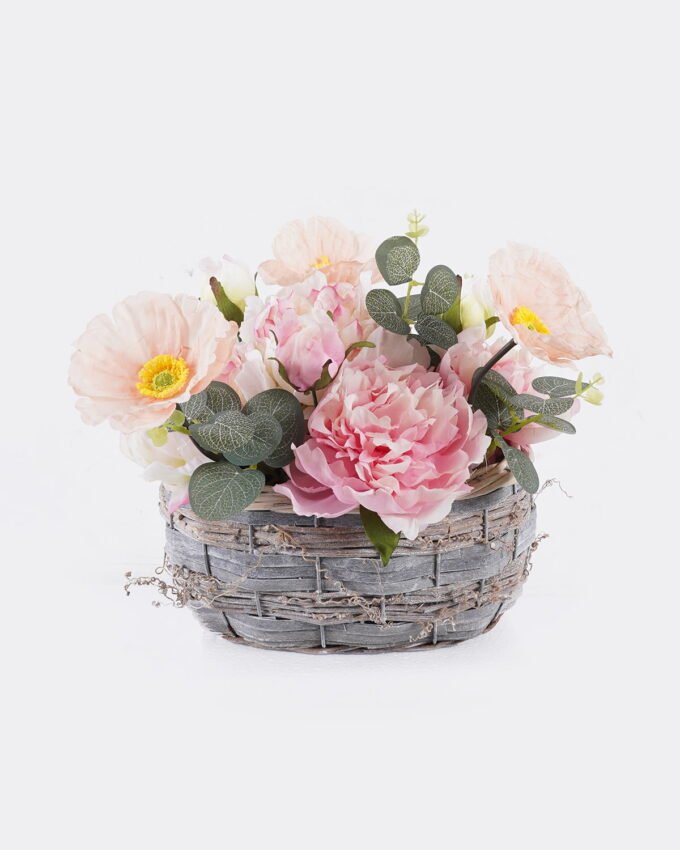 Artificial Flower 30*25*22cm Peony in Basket GS-06925035-P1 2026Mar YeahFlower is one of Chinese leading OEM manufacturers and exporters , supplying the silk flowers, wholesale artificial trees