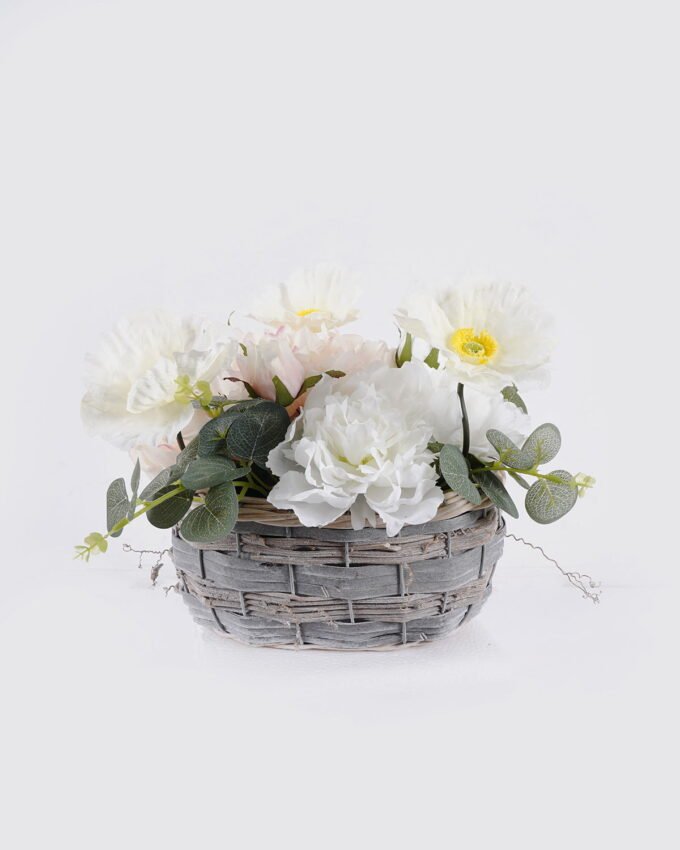 Artificial Flower 30*25*22cm Peony in Basket GS-06925035 2026Mar YeahFlower is one of Chinese leading OEM manufacturers and exporters , supplying the silk flowers, wholesale artificial trees