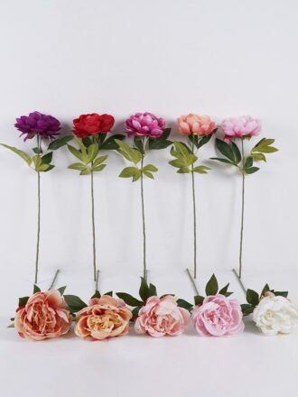 Artificial Flower 25*15*69cm Peony single stem GS-14525042-R2 2026Mar 3,000+ sqm showroom with thousands of artificial flowers, plants & trees ready for global sourcing.