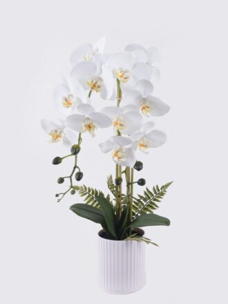 Artificial Flower 27*21*66cm Phalaenopsis *3 in PP pot GS-76325012 2026May 3,000+ sqm showroom with thousands of artificial flowers, plants & trees ready for global sourcing.
