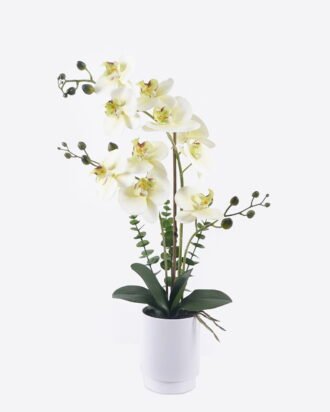 Artificial Flower 30*20*59cm Phalaenopsis *3 in PP pot GS-76325016 2026May 3,000+ sqm showroom with thousands of artificial flowers, plants & trees ready for global sourcing.