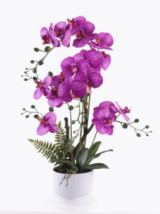 Artificial Flower 52*30*77cm Phalaenopsis *5 in PP pot GS-76325019 2026May 3,000+ sqm showroom with thousands of artificial flowers, plants & trees ready for global sourcing.