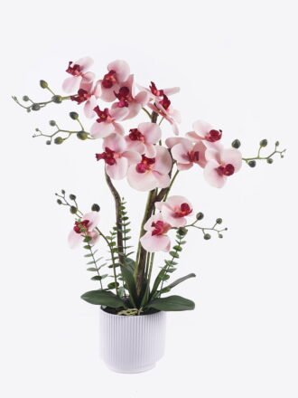 Artificial Flower 40*30*91cm Phalaenopsis *8 in PP pot GS-76325022 2026May 3,000+ sqm showroom with thousands of artificial flowers, plants & trees ready for global sourcing.