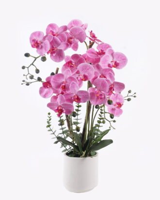 Artificial Flower 35*20*74cm Phalaenopsis *5 in PP pot GS-76325025 2026May 3,000+ sqm showroom with thousands of artificial flowers, plants & trees ready for global sourcing.