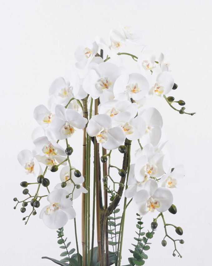 Artificial Flower 40*30*91cm Phalaenopsis *8 in PP pot GS-76325022 2026May 3,000+ sqm showroom with thousands of artificial flowers, plants & trees ready for global sourcing.